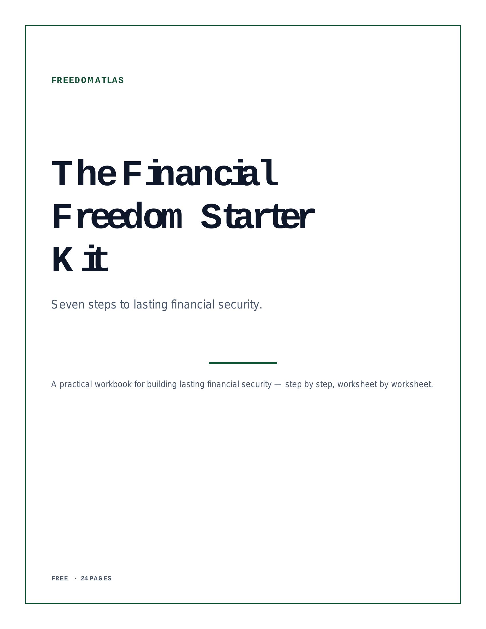 The Financial Freedom Starter Kit cover